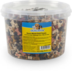 QUALIDOG Snacks pour chien Semi-Moist Mix d'os 1.8kg