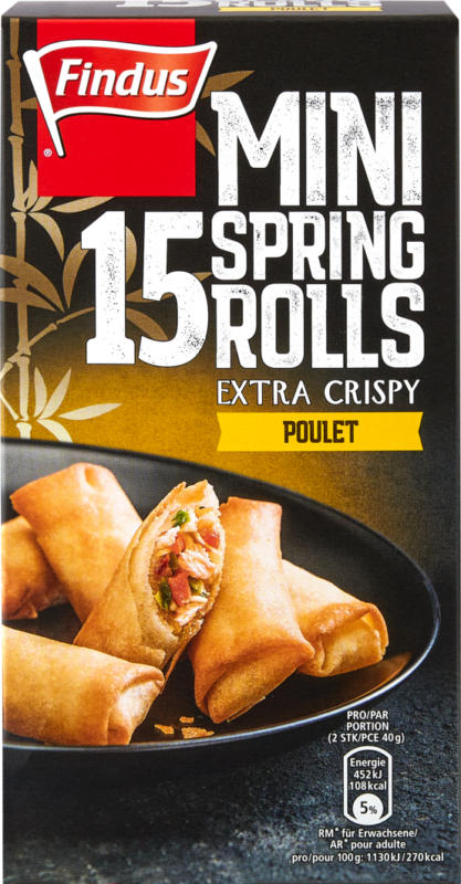 Rouleaux de printemps au poulet mini Findus , 300 g