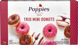 Poppies Trio Mini Donuts, 3 x 3 pezzi, 276 g