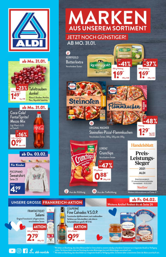 Nordwest Prospekte ⏲ Öffnungszeiten für ALDI Nord GmbH & Co. KG Wulf