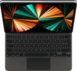 Apple Magic Keyboard für iPad Pro 12.9 Zoll (5. Gen), Deutsch, Schwarz (MJQK3D/A); Tastatur