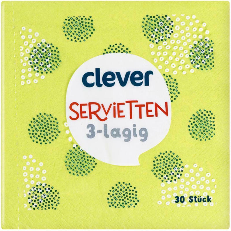 Clever Servietten Fresh Green