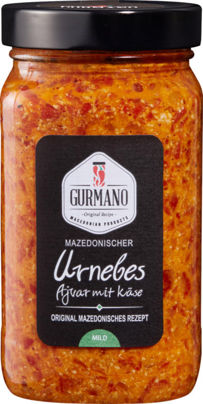 Ajvar con formaggio Urnebes Gurmano, 490 g