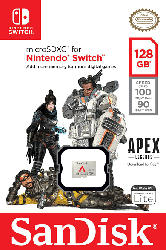 SanDisk MicroSDXC 100MB 128GB Nintendo Apex SDSQXAO-128G-GN6ZY; Speicherkarte für Nintendo Switch