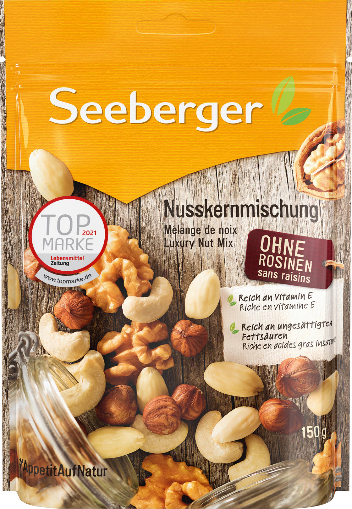 Seeberger Nuss-Mischung, Nusskern-Mischung mit Haselnuss, Mandel ...