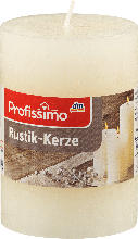 dm drogerie markt Profissimo Rustik Stumpenkerze 100/68 mm - elfenbein