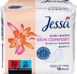Jessa Ultra-Binden Skin Comfort Normal mit Flügeln