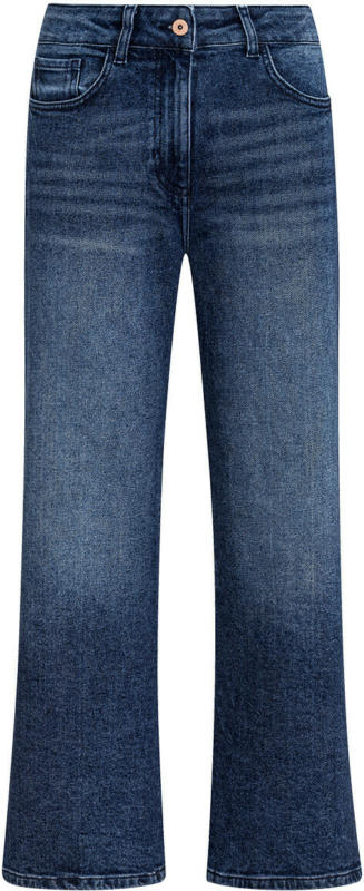 Damen Jeans-Culotte mit dezentem Used-Effekt