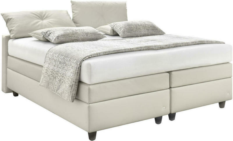 Boxspringbett 200/200 cm in Taupe