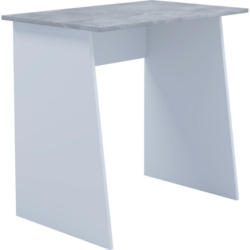 Schreibtisch 80/50/74 cm in Grau, Weiß
