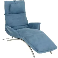 Relaxliege in Echtleder Türkis