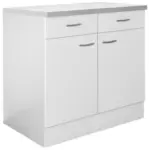 XXXLutz Lauterach - Ihr M&ouml;belhaus bei Bregenz K&uuml;chenunterschrank 80/85/60 cm in Wei&szlig;, Hellgrau