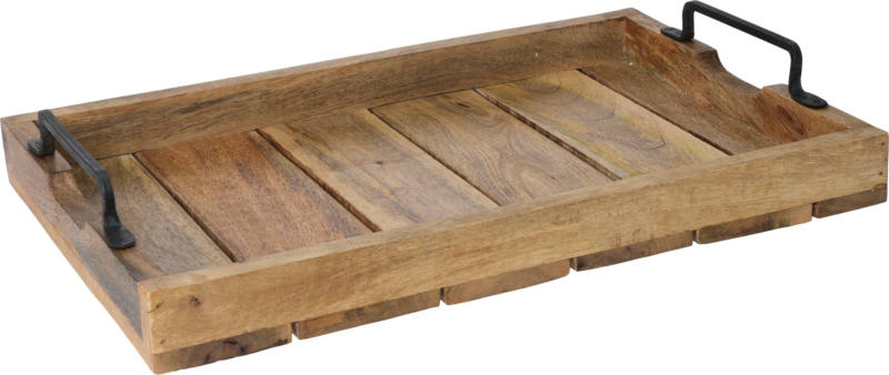 Tablett Arthur aus Holz ca. 45,5x30x7cm