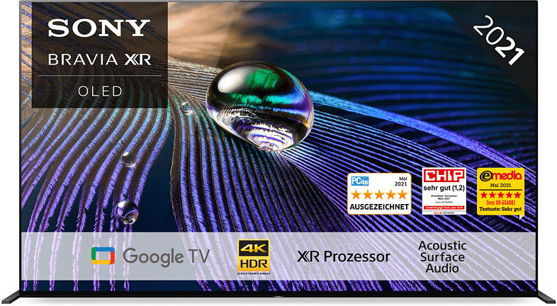 Sony XR-55A90J (2021) 55 Zoll OLED BRAVIA XR 4K UHD Smart TV (Google TV); OLED TV