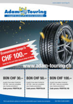 Adam Touring Promotion de pneus - au 28.04.2022