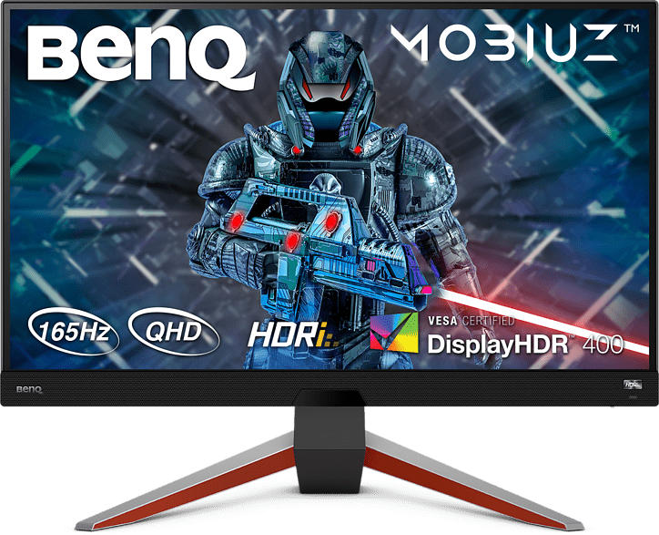 BenQ Gaming Monitor Mobiuz EX2710Q, 27 Zoll, WQHD, 165Hz, 2ms, IPS, 250cd, HDR10, 95% DCI-P3, Grau