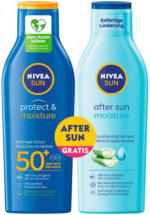 OTTO'S Nivea Sun Lait solaire Protect & Moisture SPF 50 200 ml + lotion hydratante After Sun 200 ml -