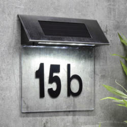 Solar-Hausnummer B/H/L: ca. 5x18,5x19 cm