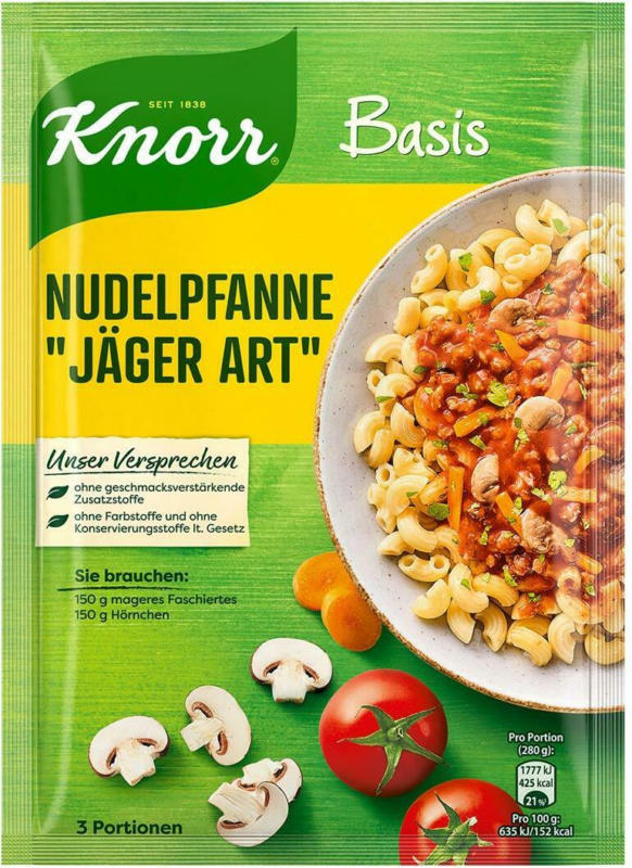 Knorr Basis für Nudelpfanne 'Jäger Art'