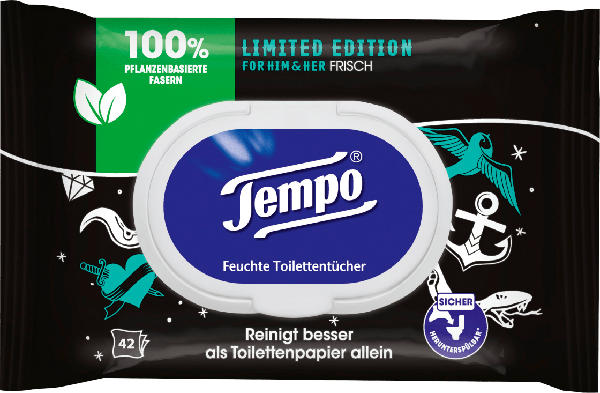 Tempo Feuchte Toilettentücher For Him & Her