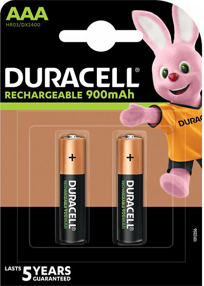 Duracell Recharge Ultra AAA Batterien 850 mAh, 2er Pack; Wiederaufladbare Batterie