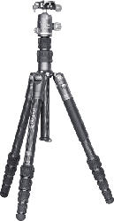 Benro Stativ BAT 15C mit VX20 Kugelkopf, Carbon, Höhe bis 165.5cm, 14kg Zuladung, Grau