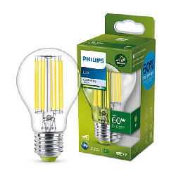 Philips LED Lampe 60W, E27, klar, kaltweiß; Leuchtmittel