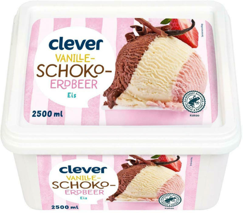 Clever Schoko Vanille Erdbeer Eis ️ Online Von Billa Plus Wogibtswasat