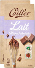 Denner Chocolat de ménage Cailler, Lait, 2 x 200 g - au 28.05.2022