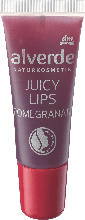 dm-drogerie markt alverde NATURKOSMETIK Lipgloss Juicy Lips Pomegranate - bis 13.06.2022