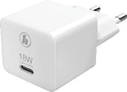 Hama Mini-Ladegerät USB-C, PD / QC, 18W, Weiß