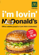 McDonald’s Coupons Mc Donald's Collombey - bis 05.06.2022