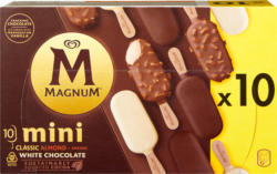 Magnum Glacé Mini, assortiert: Classic, Almond, White, 10 x 55 ml