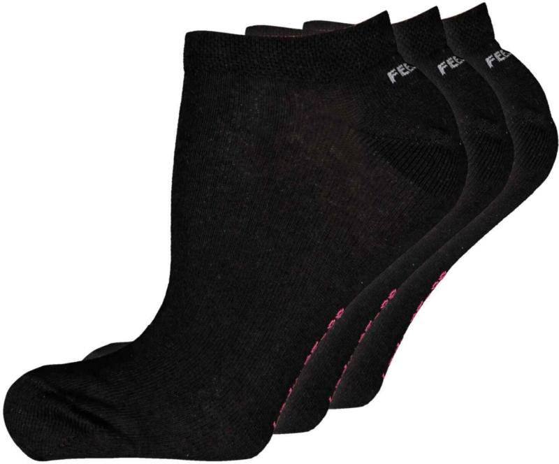 Feel Well Chaussettes pour dames, lot de 3, uni -