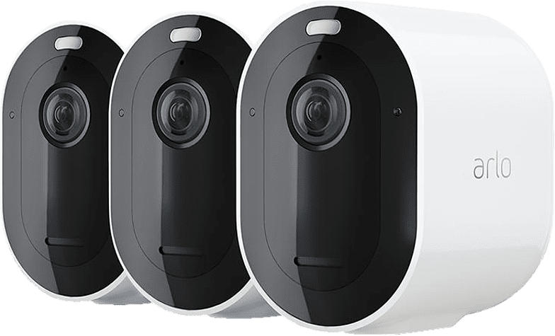 Arlo Überwachungskamera Pro 4 Spotlight, 3er-Pack, Weiß