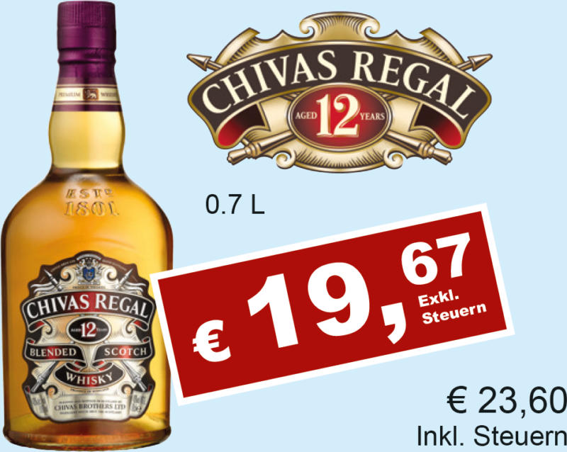 Chivas Regal 12 Y Whiskey