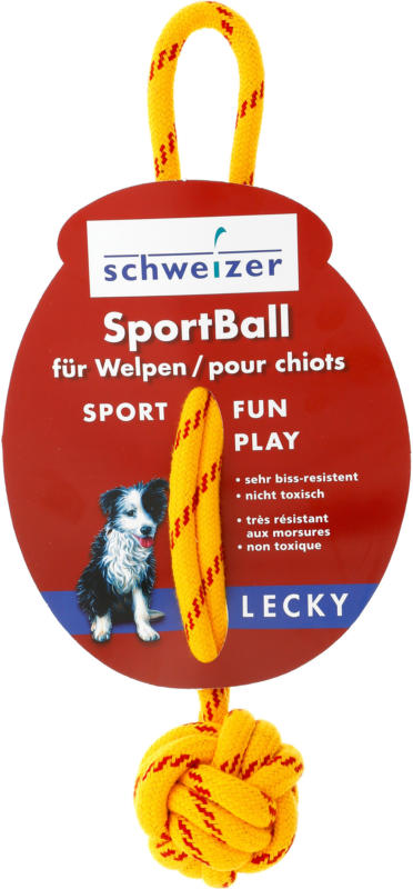 Lecky Sport Ball mit Kordel für Welpen