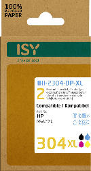 ISY IHI-2304-DP-XL wiederaufbereitete Tintenpatronen ersetzen HP304XL black und colour
