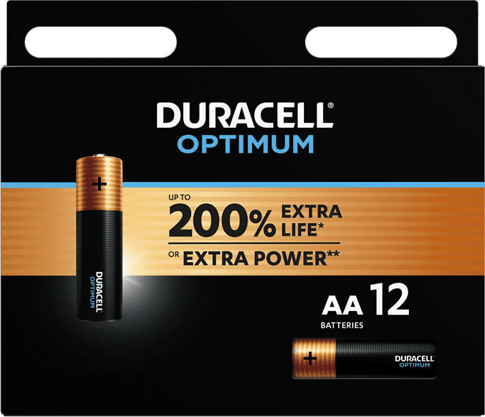 Duracell Optimum AA Batterie, 12er Pack