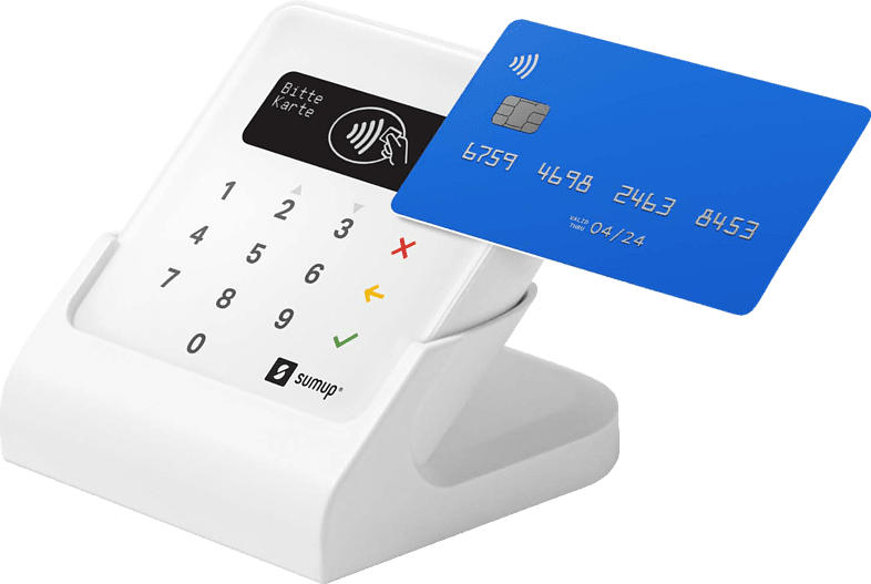 sumup Air EC- & Kreditkartenterminal inkl. Ladestation; Kartenleser für mobile Kartenzahlungen