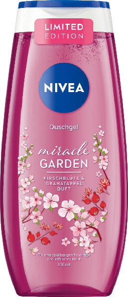 NIVEA Pflegedusche  Miracle Garden Kirschblüte & Granatapfel Duft