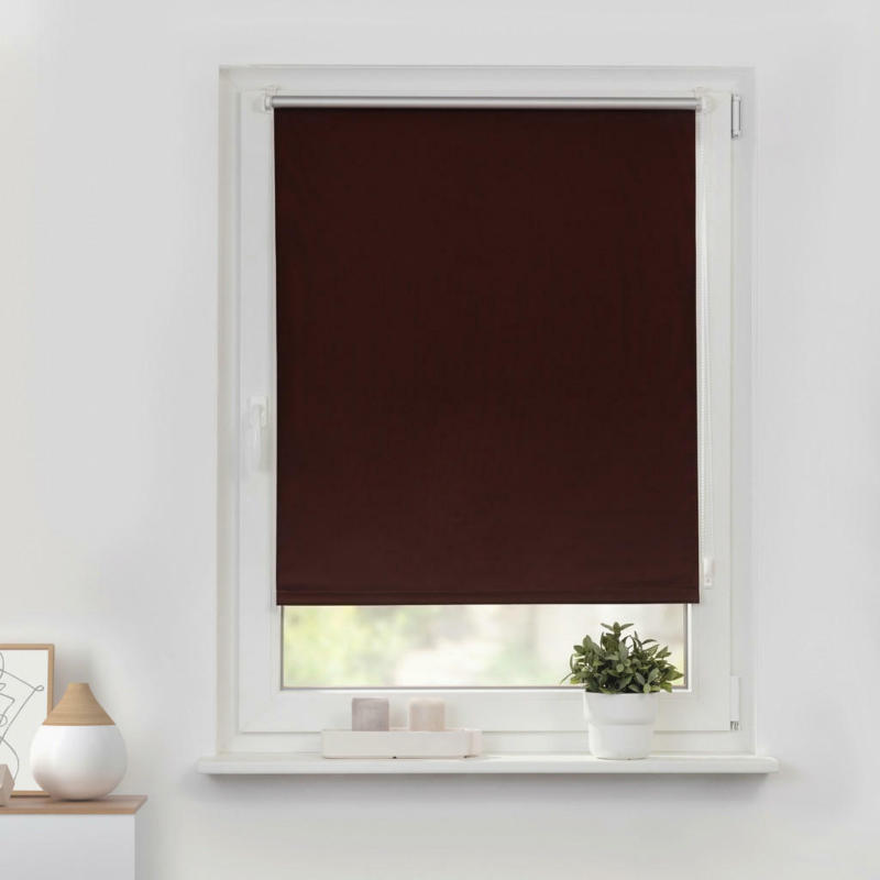 Thermo Klebe-/klemmrollo Verdunklungsqualität Anthrazit B/l: Ca. 65x150 Cm