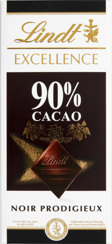 Lindt Excellence Noir 90% Cacao , 100 g