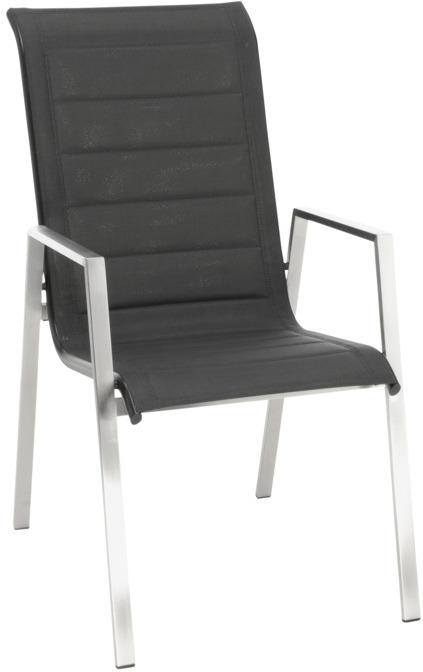 Johann Jakob - chaise de jardin COMO NEW - textile - anthracite