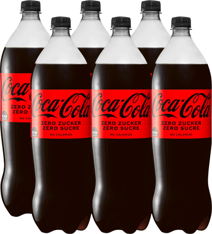 Coca-Cola Zero, 6 x 1,5 Liter