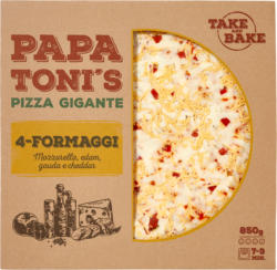 Pizza géante 4-Formaggi  Papa Toni's, 850 g