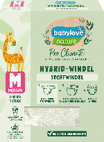 dm-drogerie markt babylove Pro Climate Hybrid-Windel Stoffwindel nature Motiv Käfer, Gr. M - bis 12.08.2022