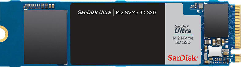 SanDisk 1TB SSD Festplatte Ultra 3D, NVMe M.2, Intern, R3500/W2300 MB/s