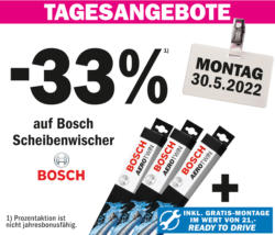 33 % auf Bosch Scheibenwischer