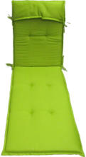 Conforama Kissen Liegestuhl SCANDOLA 60 cm x 200 cm grün unifarben